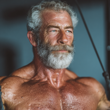 Активні літні люди займаються фітнесом